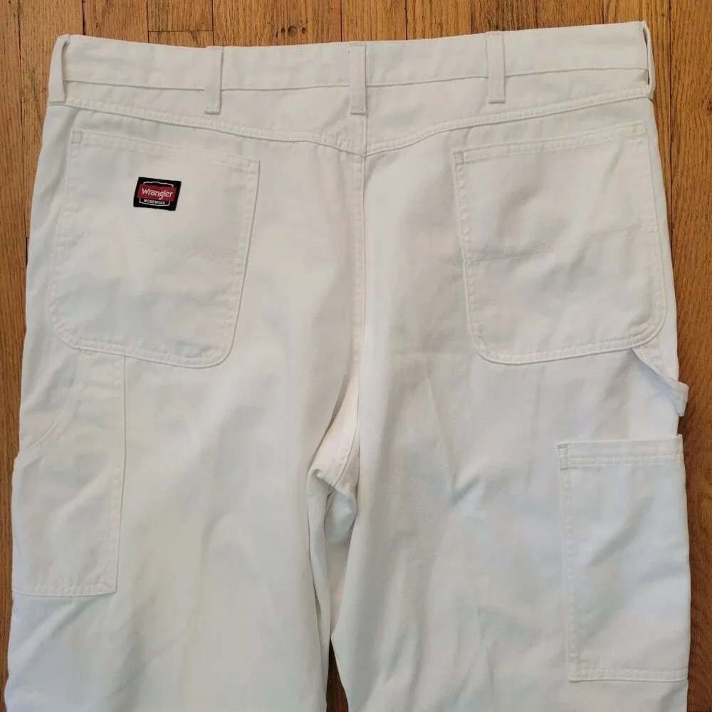 Wrangler Workwear White 40x32 Carpenter Pants Painter Construction Jean Denim Ca